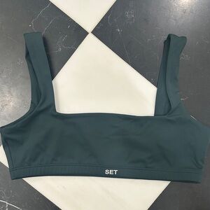SET Active Dark Green Sports Bra